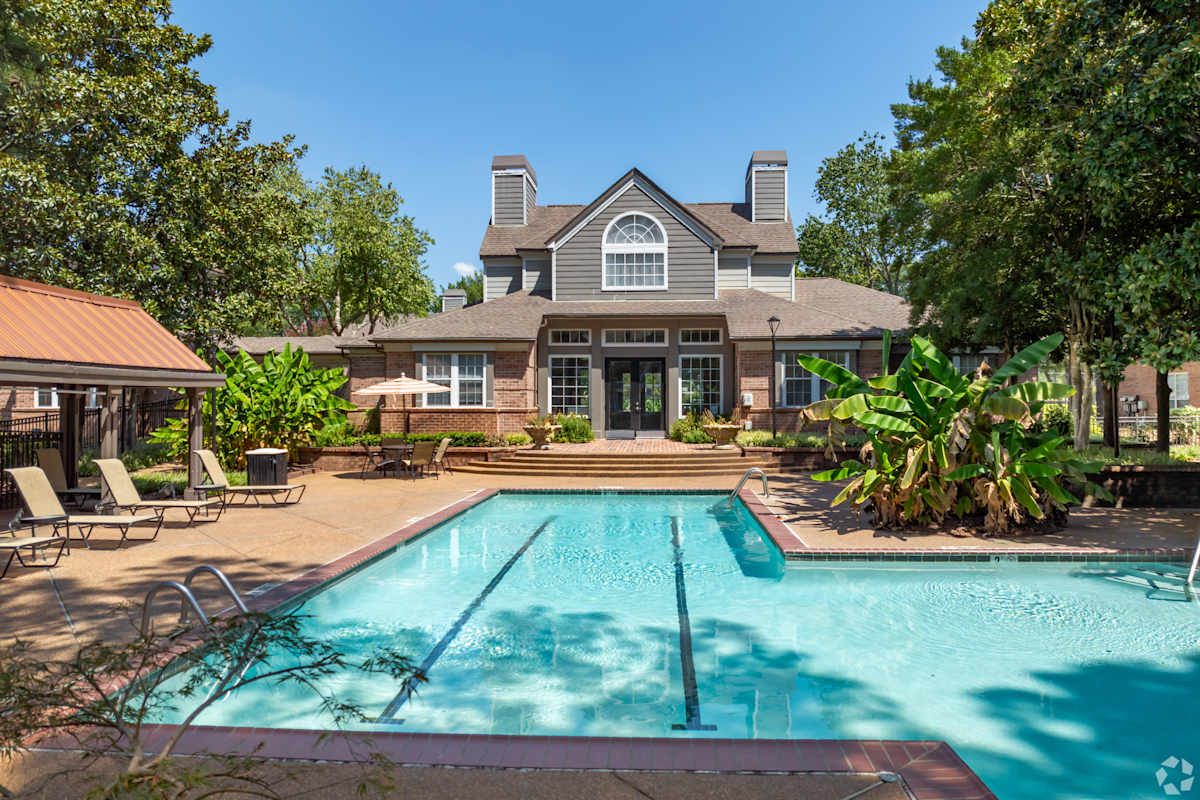 The Grove at Germantown Apartments pool with sundeck - Germantown, TN