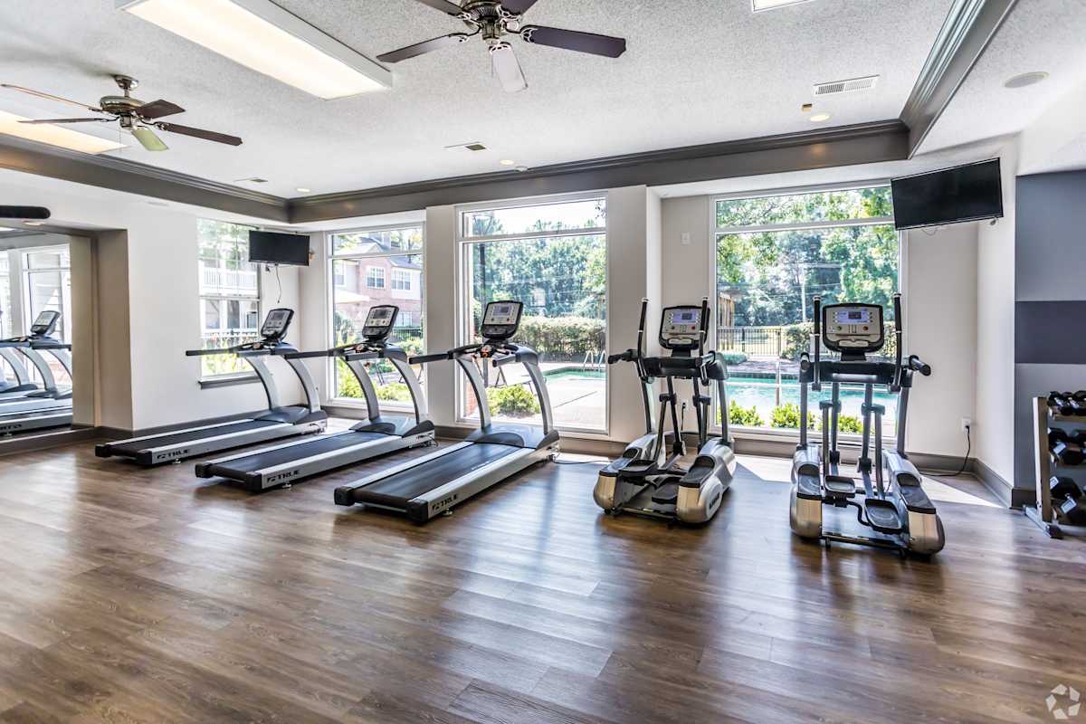 The Grove Germantown Apartments fitness room with cardio equipment - Germantown, TN