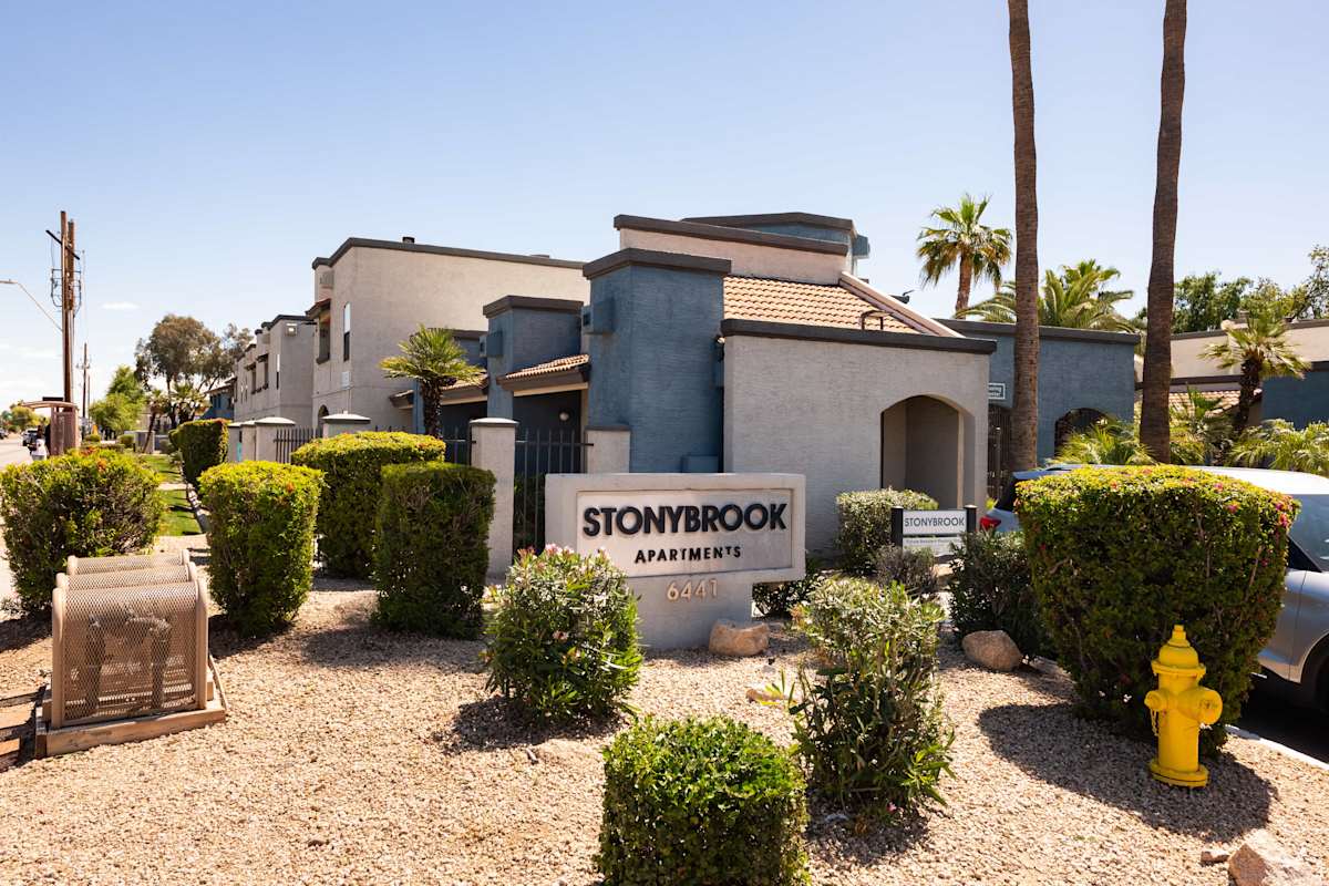 Community entrance at Stonybrook Apartments.