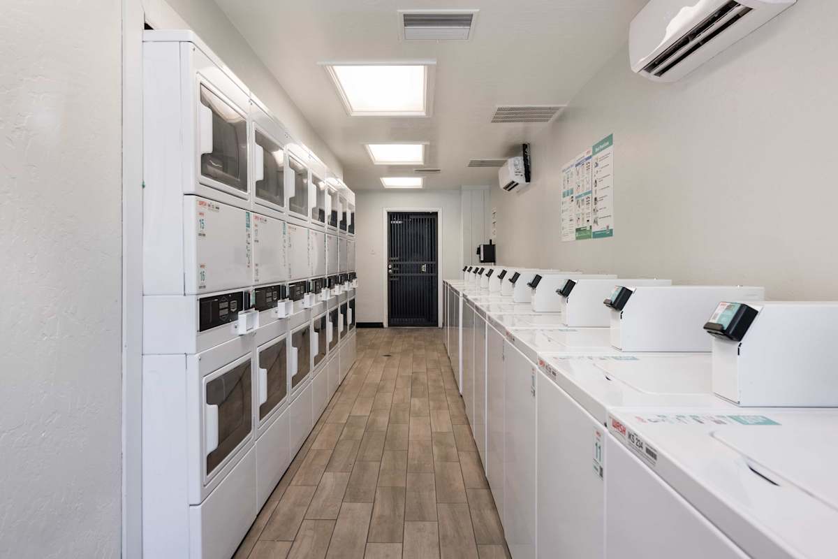 Shared laundry room at Stonybrook Apartments.