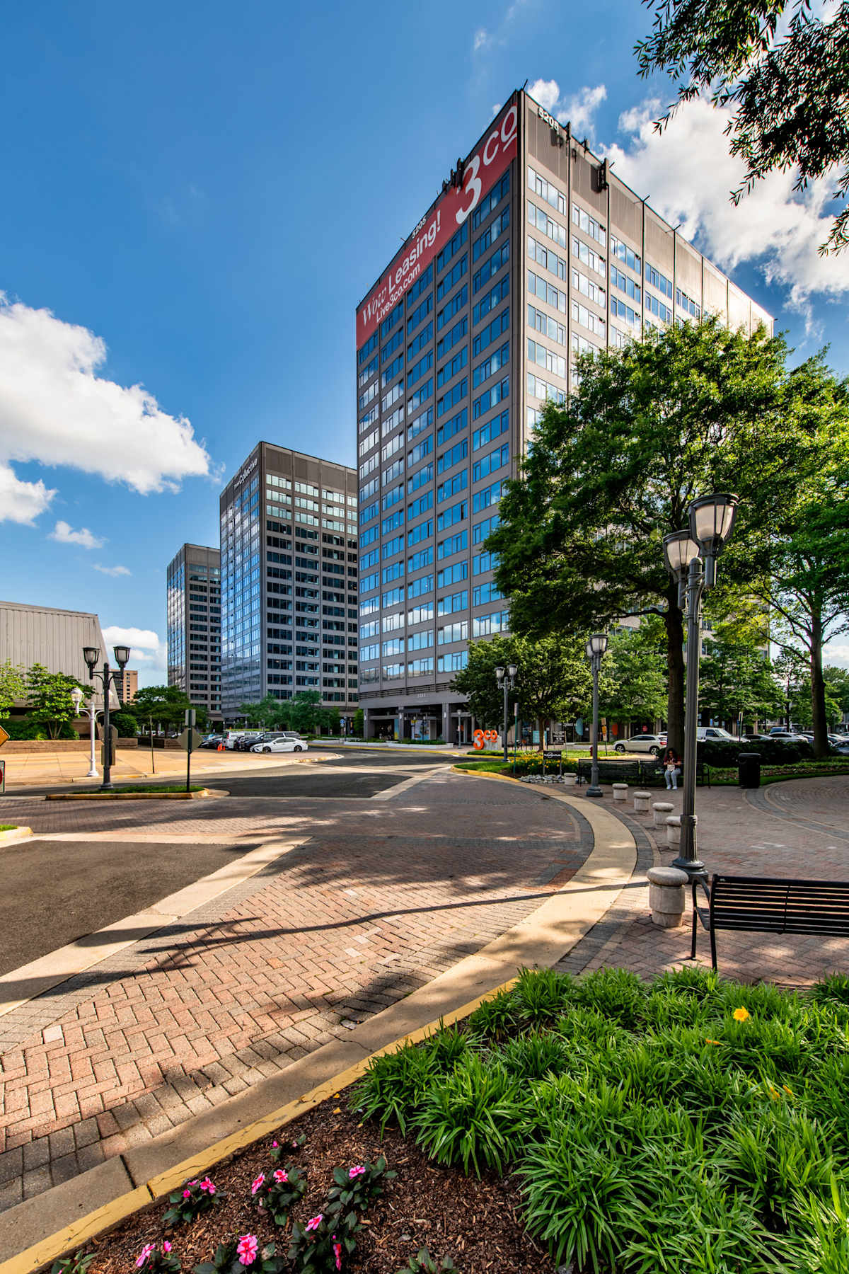 Three Collective streetscape and building exterior - Falls Church, VA