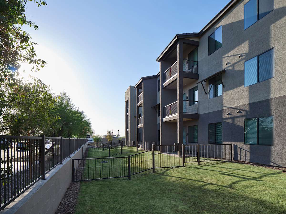 Private outdoor area shown at Halogen.
