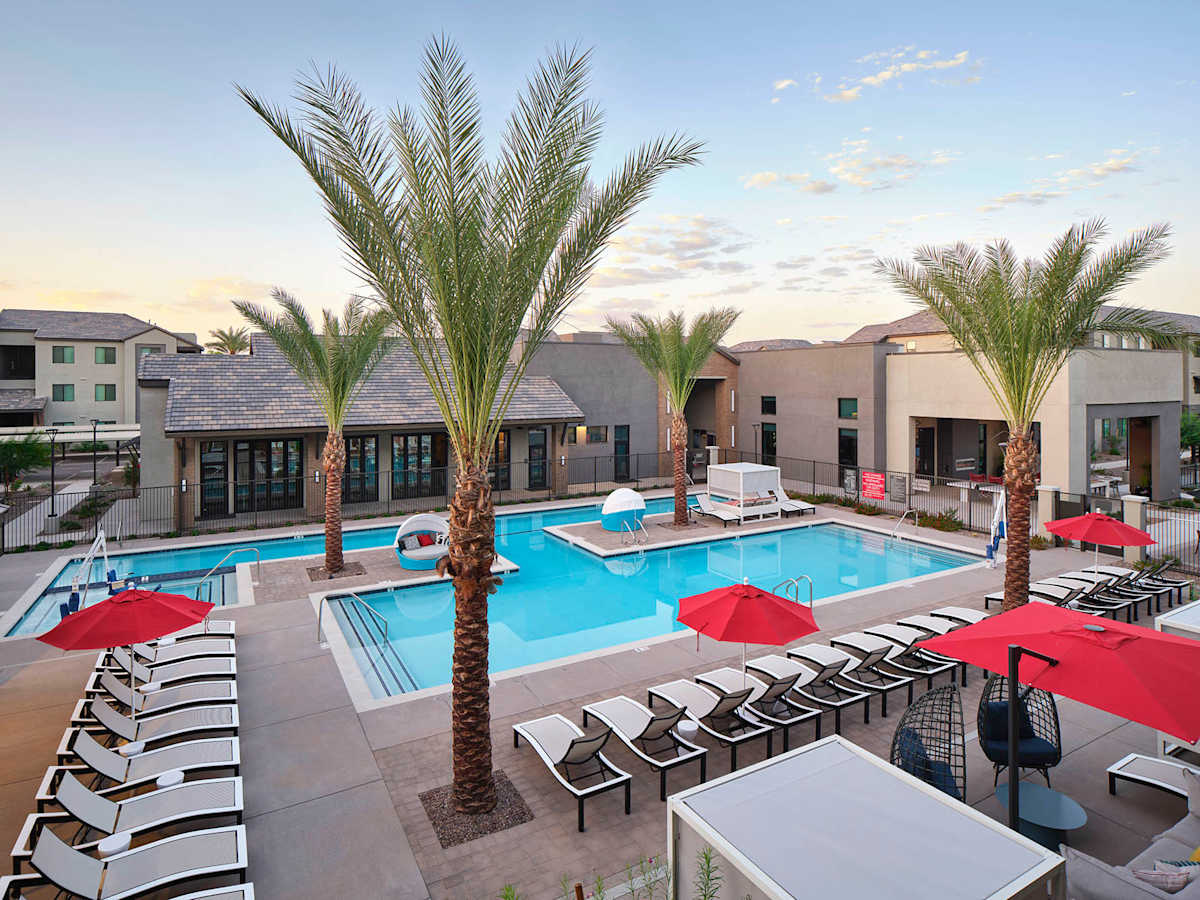 Pool and poolside area at Halogen.