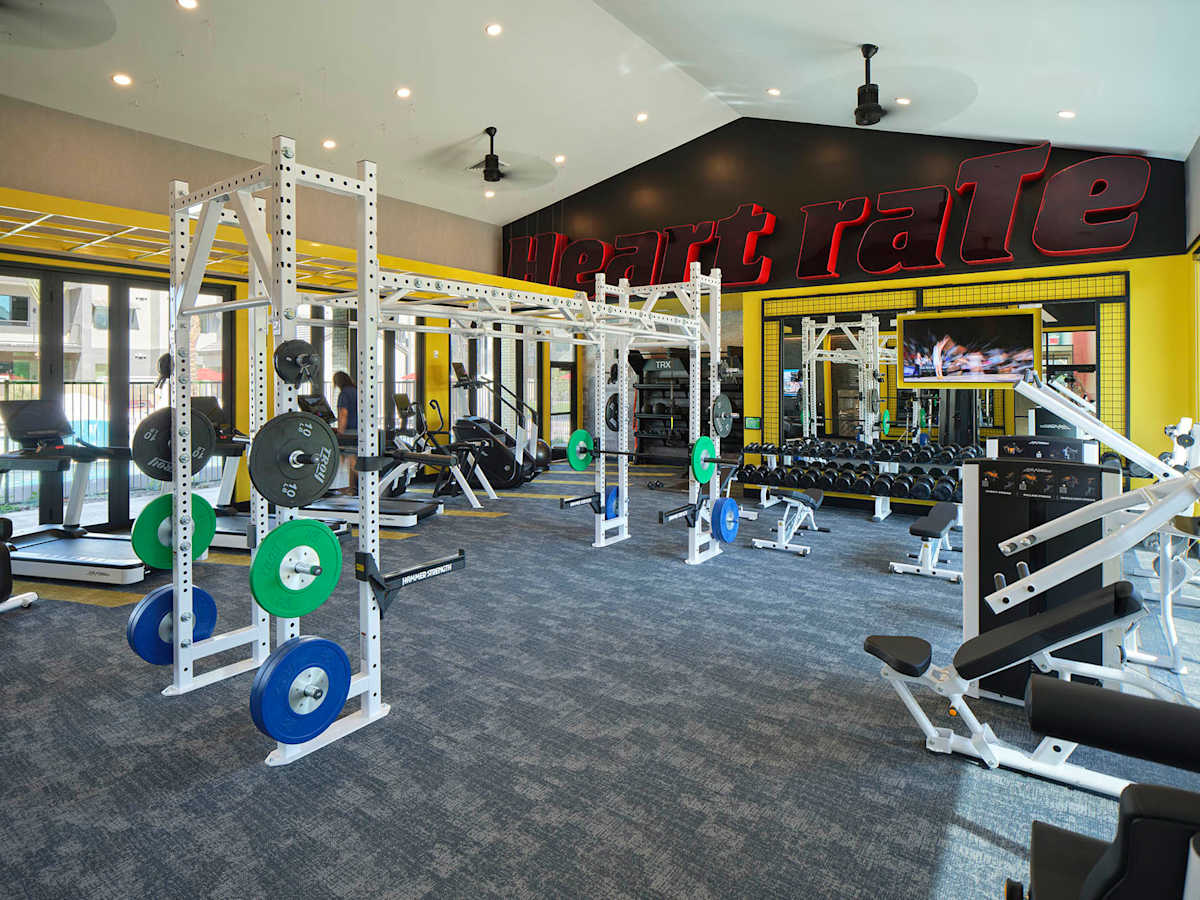 Fitness room at Halogen.