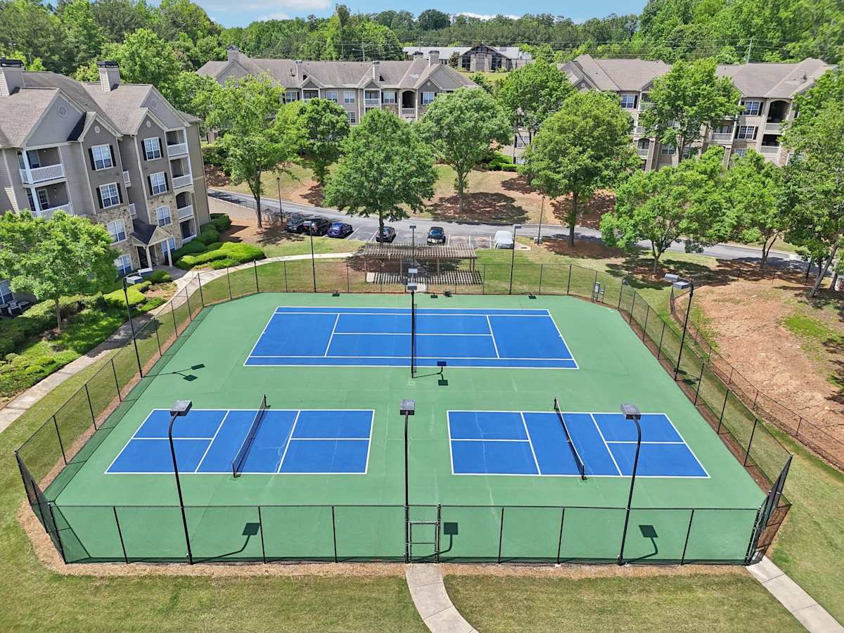 Wesley Providence Apartments at Stonecrest tennis and pickleball courts - Stonecrest, GA