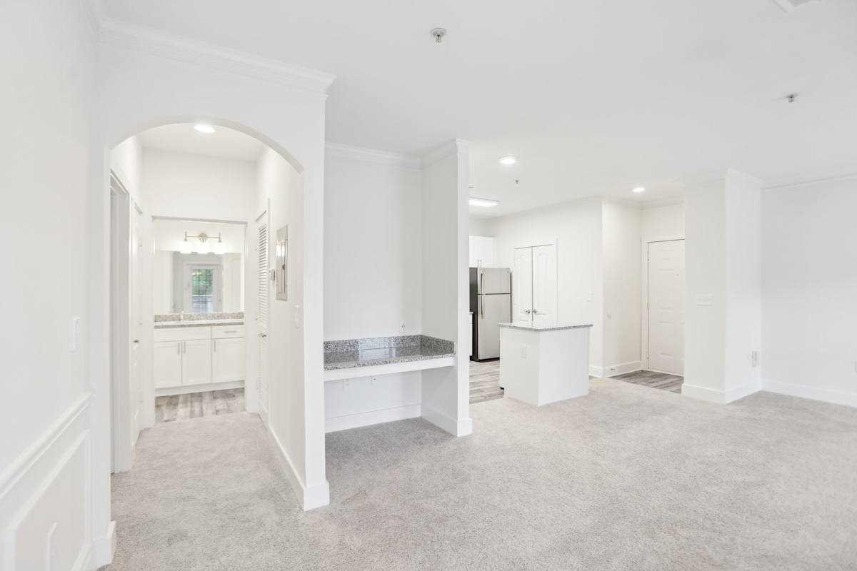 Wesley Kensington Apartments at Stonecrest apartment kitchen cabinetry - Stonecrest, GA