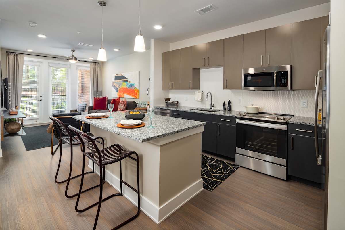 915 Glenwood Apartments modern living area - Atlanta, GA