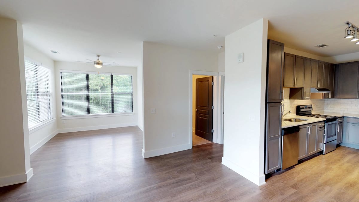 The Kirkwood Apartments interior with large windows - Atlanta, GA