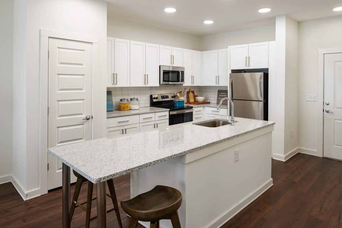 Station 75 Apartments at McDonough living area interior - Locust Grove, GA