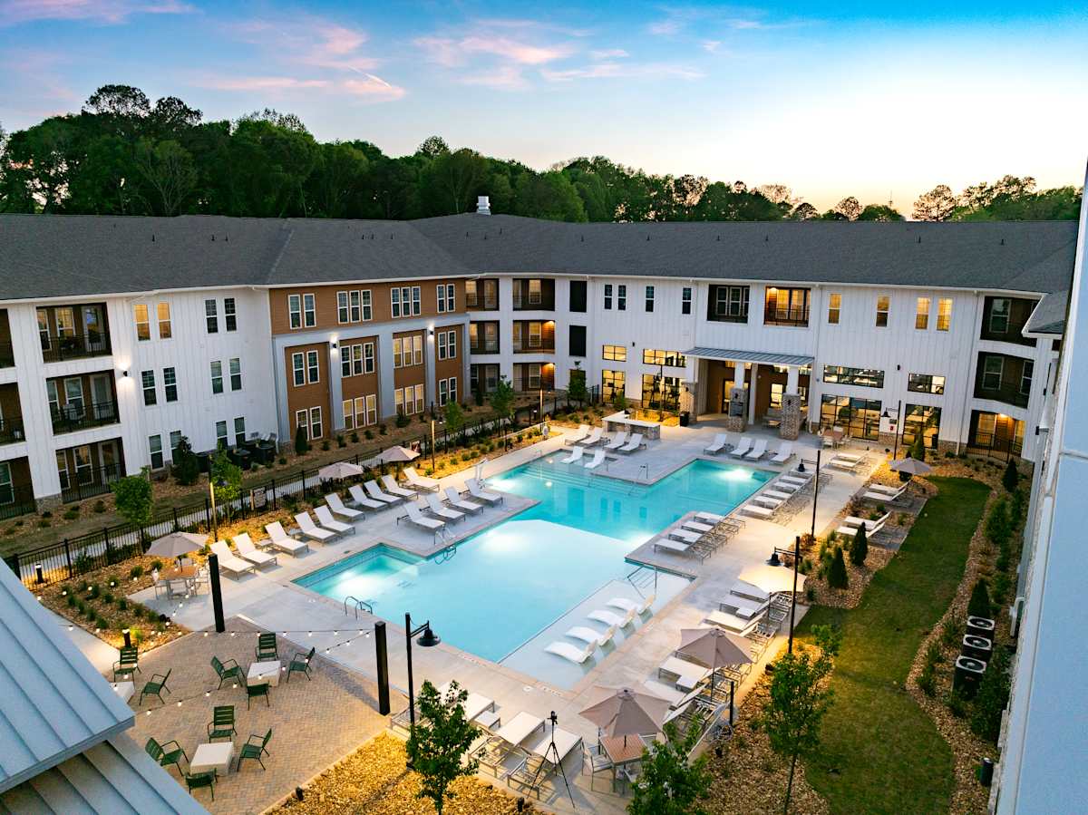 The Remy Apartments at LaGrange aerial exterior photo - LaGrange, GA