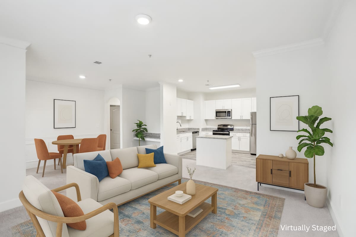 Wesley Kensington Apartments at Stonecrest virtually staged apartment interior - Stonecrest, GA
