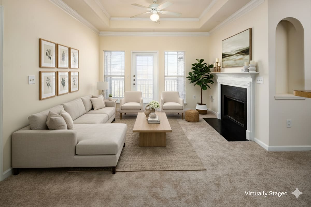 Wesley Kensington Apartments at Stonecrest virtually staged bedroom - Stonecrest, GA