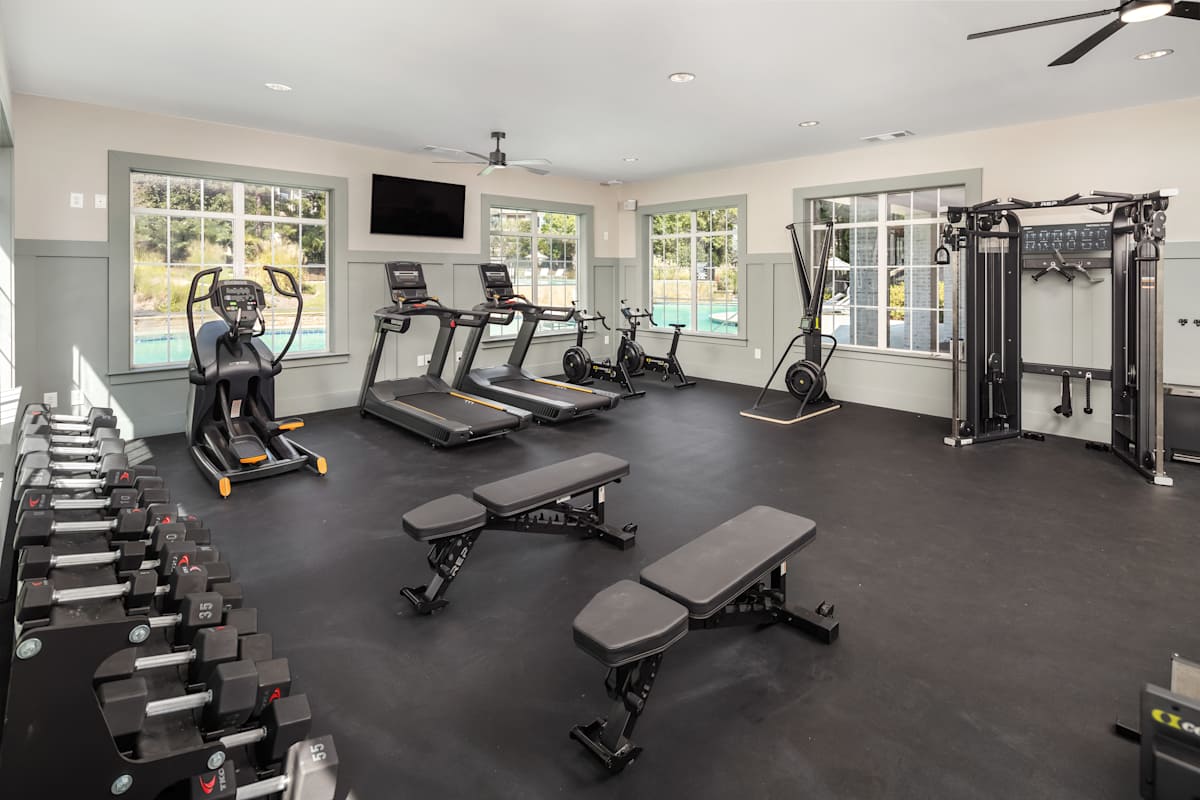 Wesley Kensington Apartments at Stonecrest apartment living area photo - Stonecrest, GA