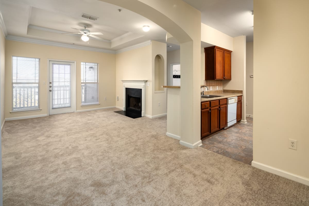Wesley Kensington Apartments at Stonecrest living room seating area - Stonecrest, GA