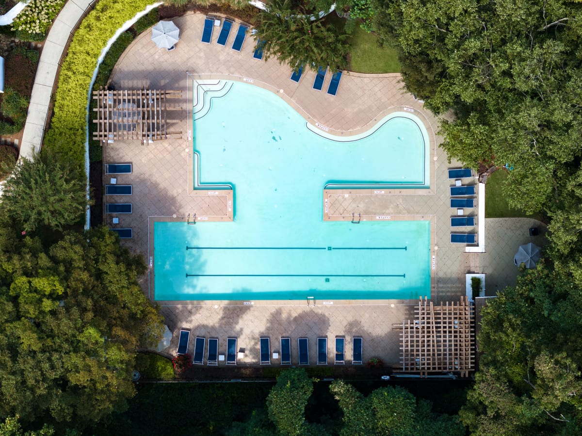 Wesley St. James Apartments at Sandy Springs aerial community view - Atlanta, GA