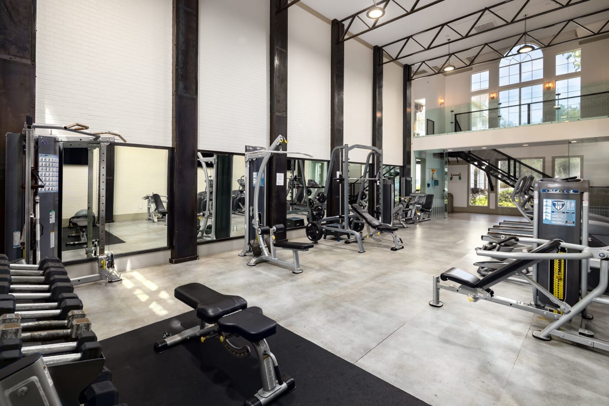 Wesley St. James Apartments at Sandy Springs fitness center - Atlanta, GA