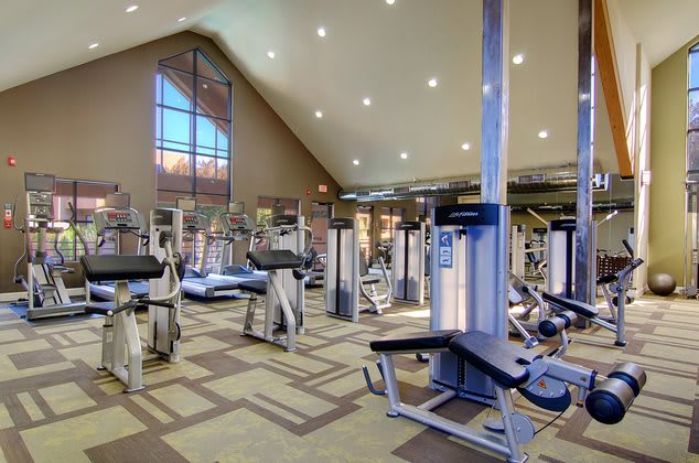 Fitness room at Vaseo Apartments.
