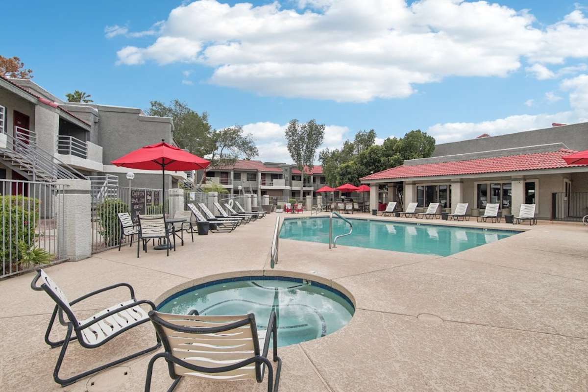 Pool and spa at North Mountain Village.