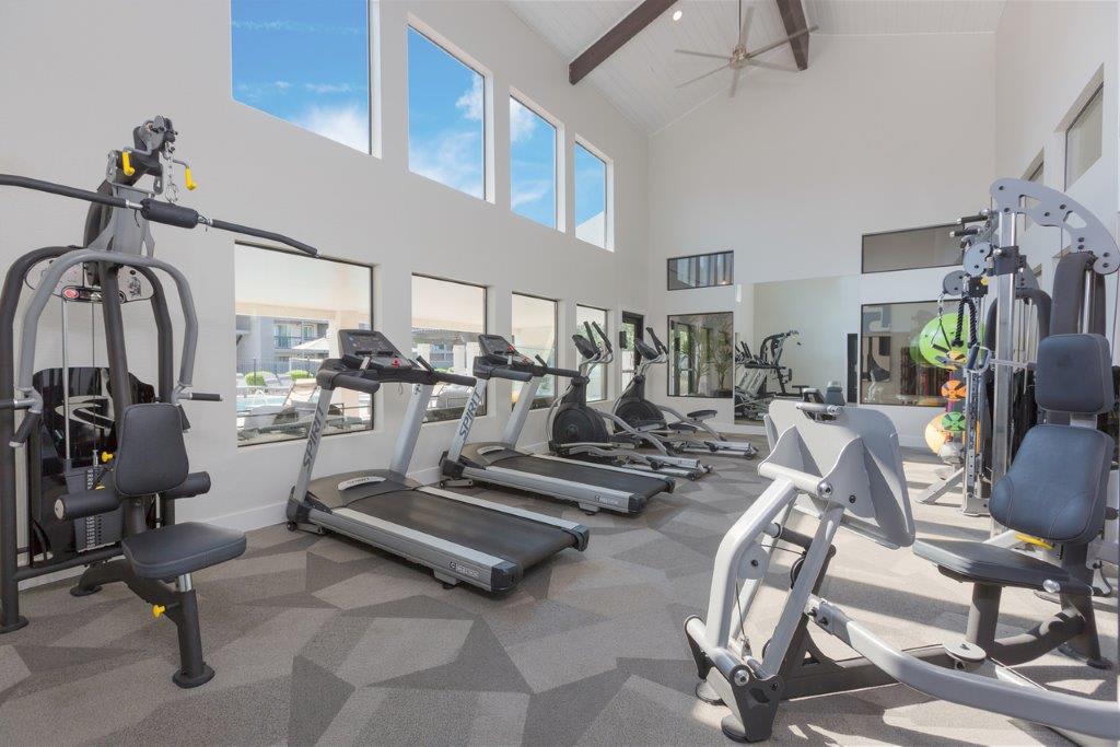 Fitness room at Reveal.