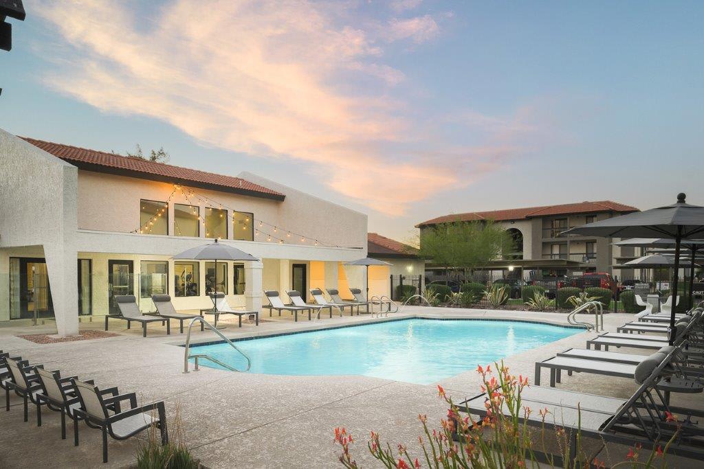 Pool and poolside area at Reveal.