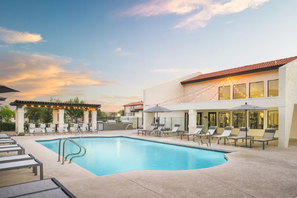 Pool and poolside area at Reveal.