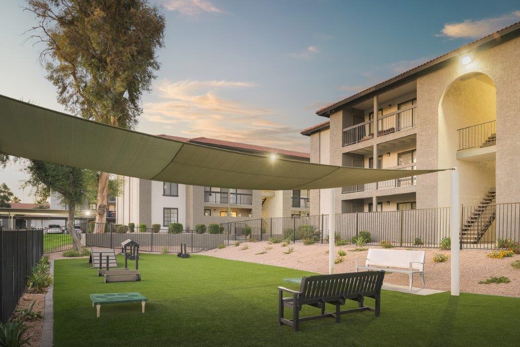 Shared outdoor space at Reveal.
