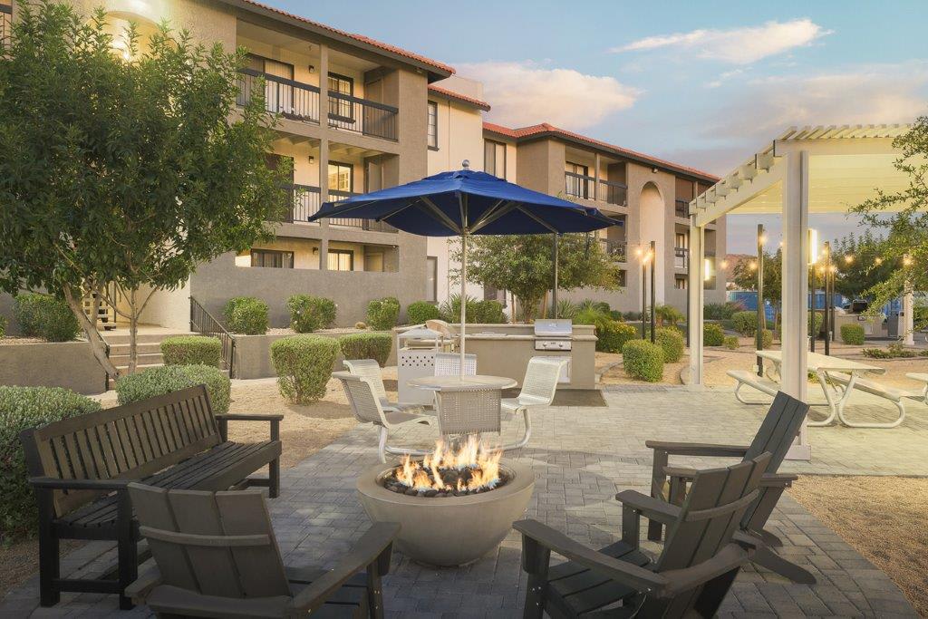 Shared outdoor space at Reveal.