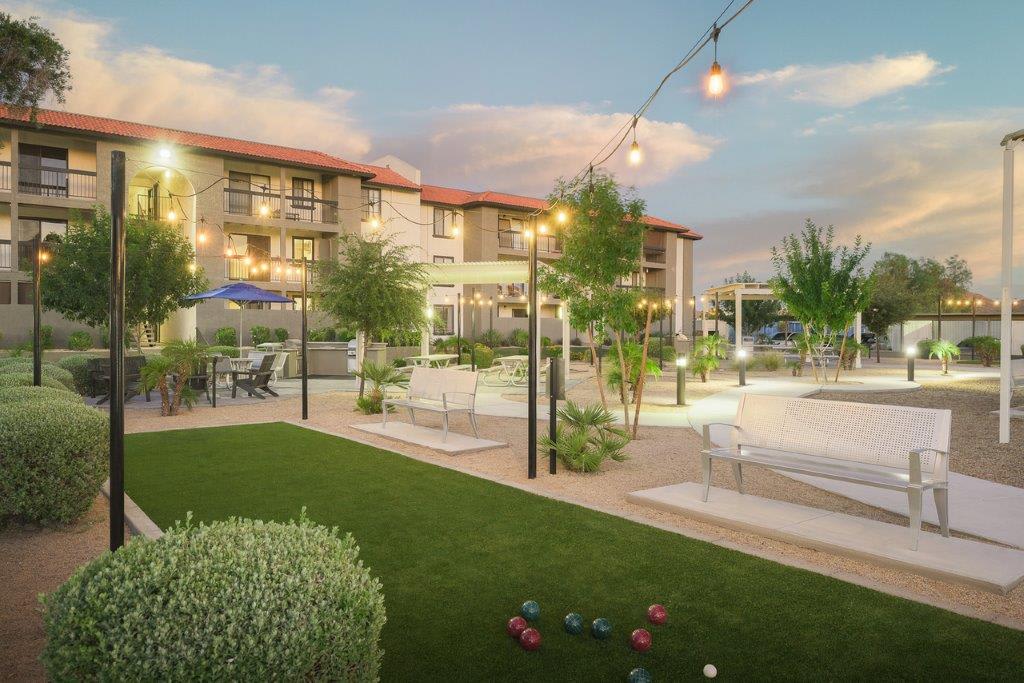 Shared outdoor space at Reveal.