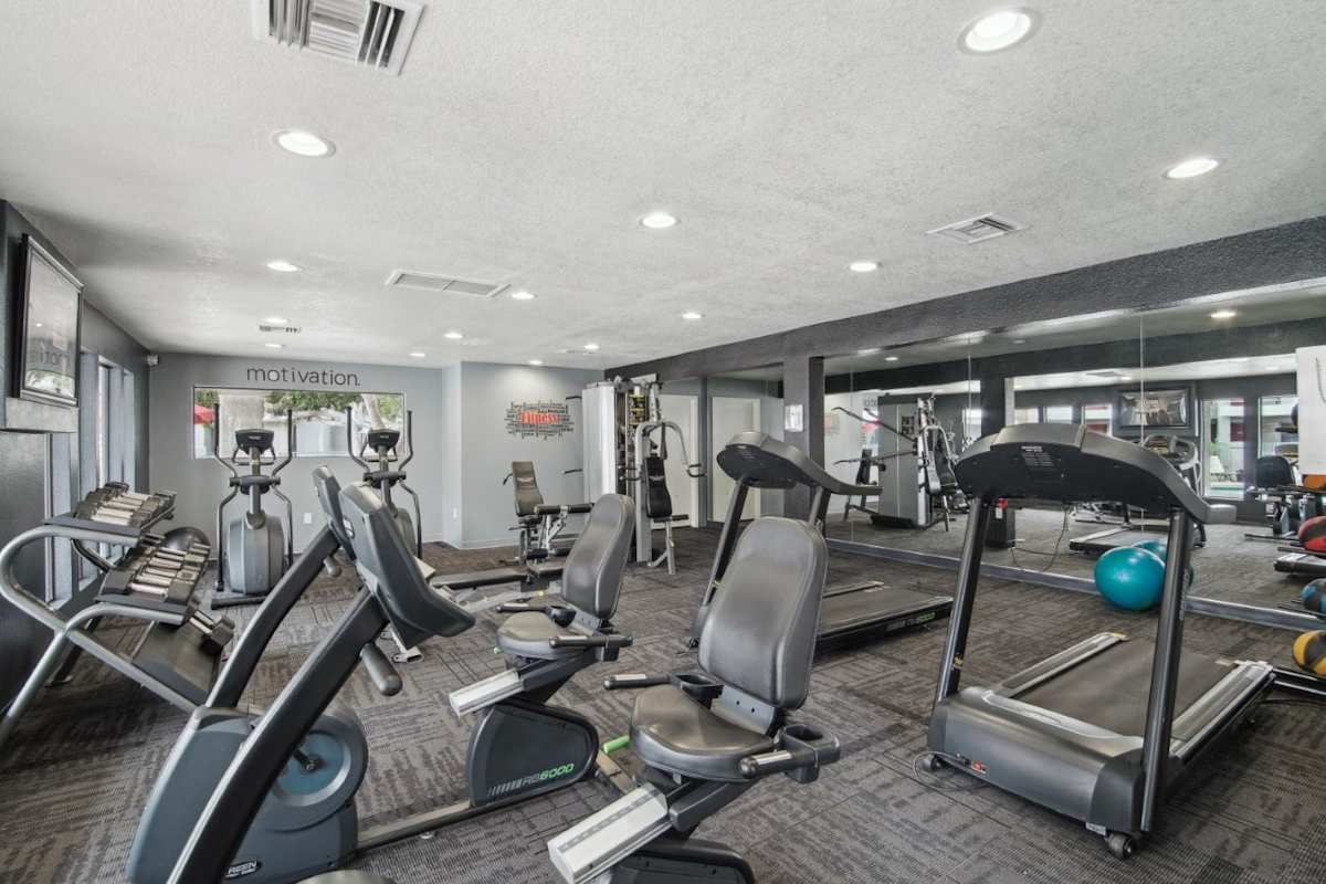 Fitness center at North Mountain Village.