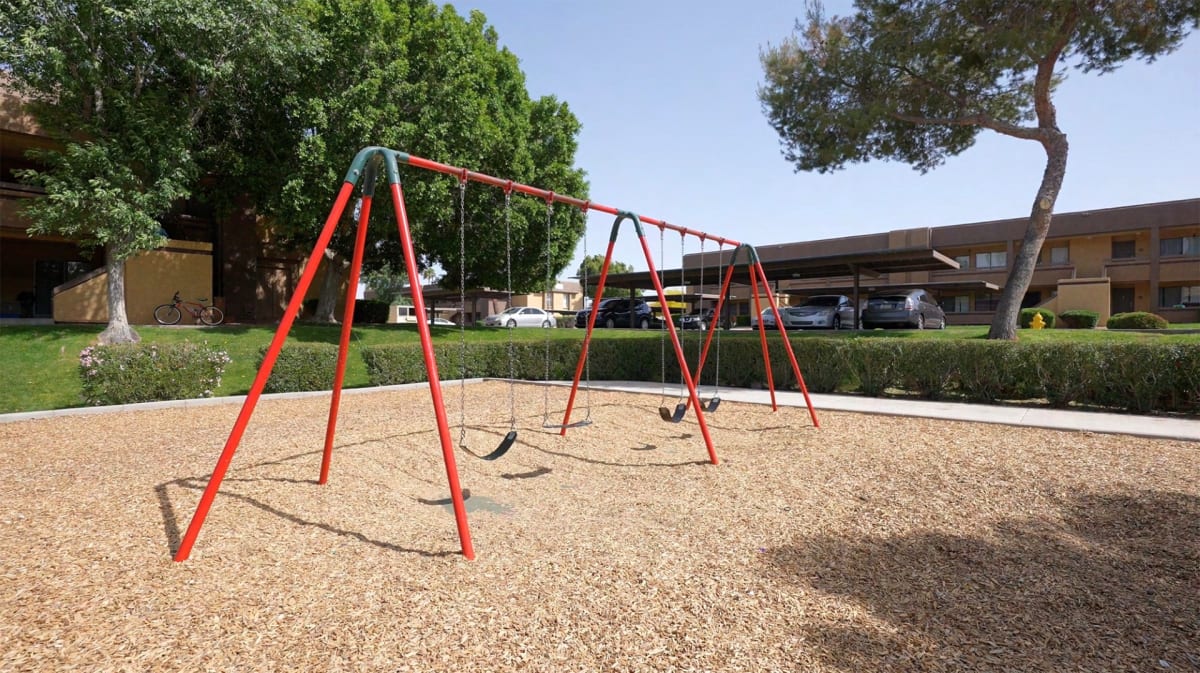 Playground swings at Avalon Hills.
