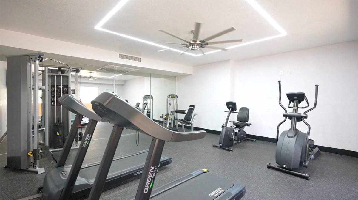 Fitness center at Avalon Hills.