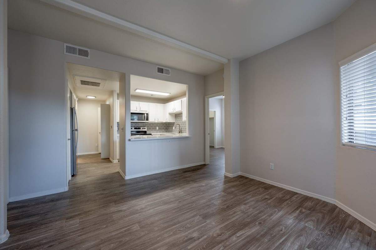 Unfurnished apartment interior — representative home at Bayside Apartments.