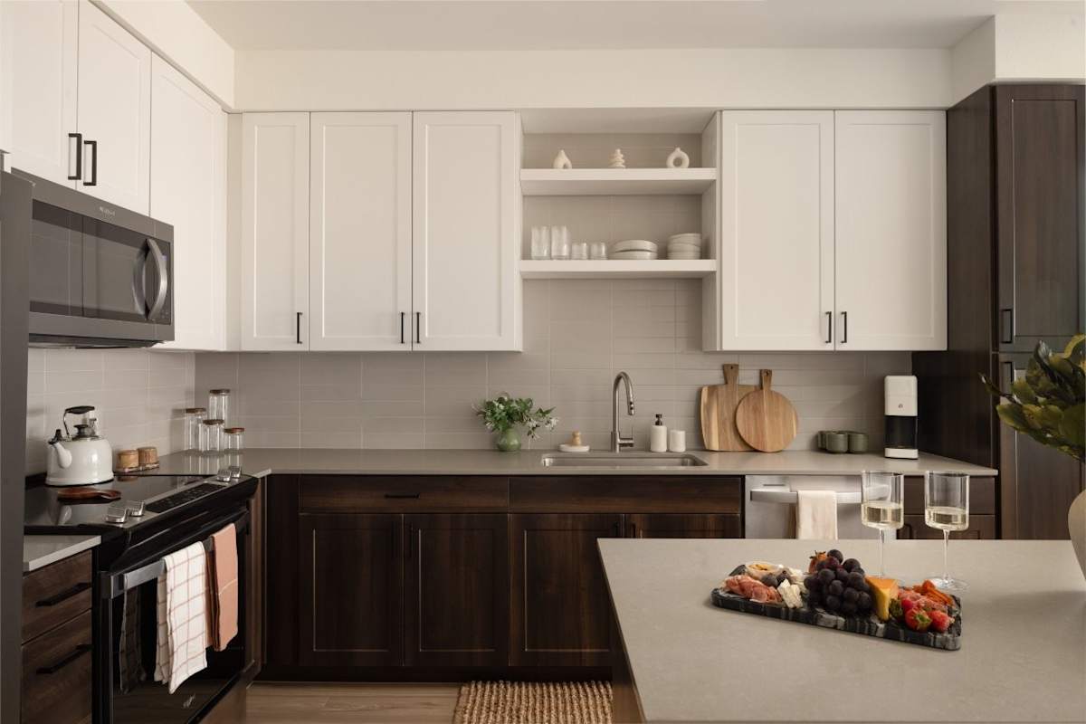 Apartment kitchen — representative home at Ragsdale.