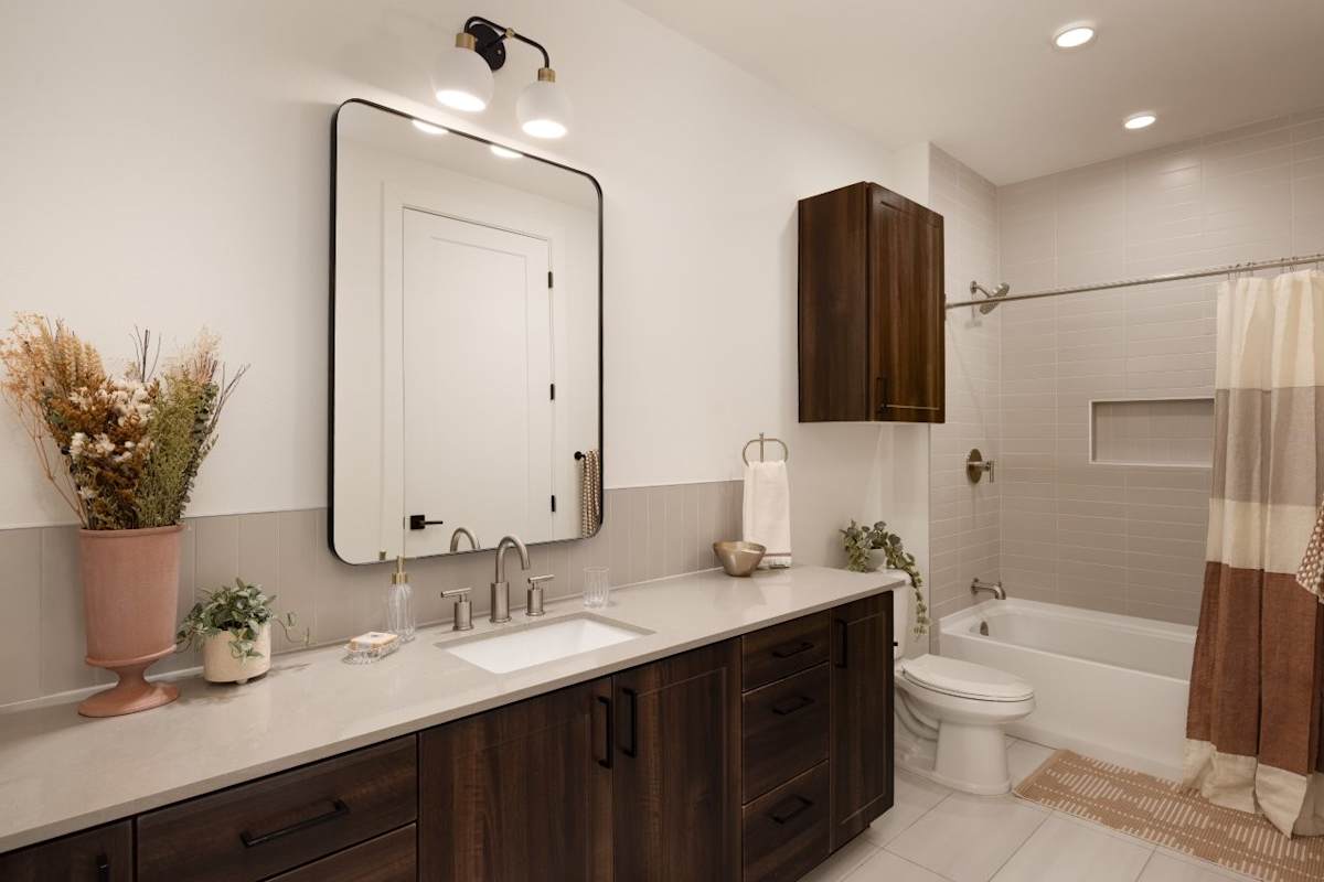 Apartment bathroom — representative home at Ragsdale.