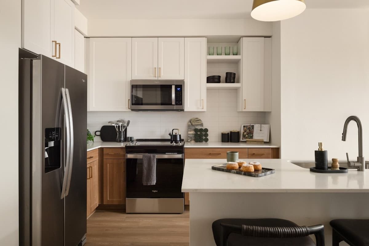 Apartment kitchen — representative home at Ragsdale.