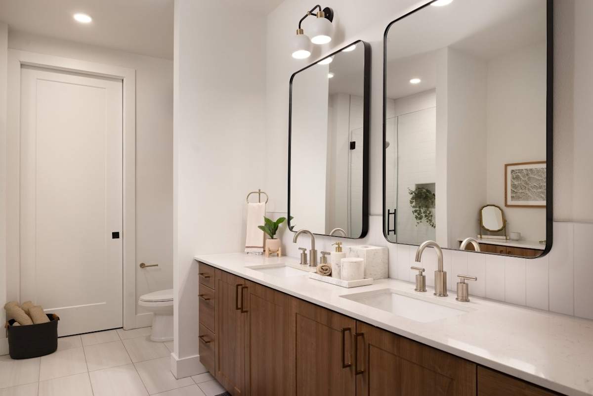 Apartment bathroom — representative home at Ragsdale.