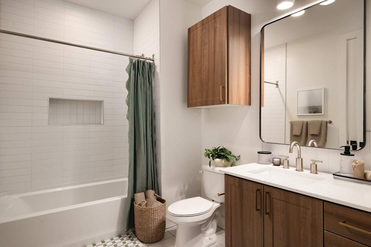 Apartment bathroom — representative home at Ragsdale.