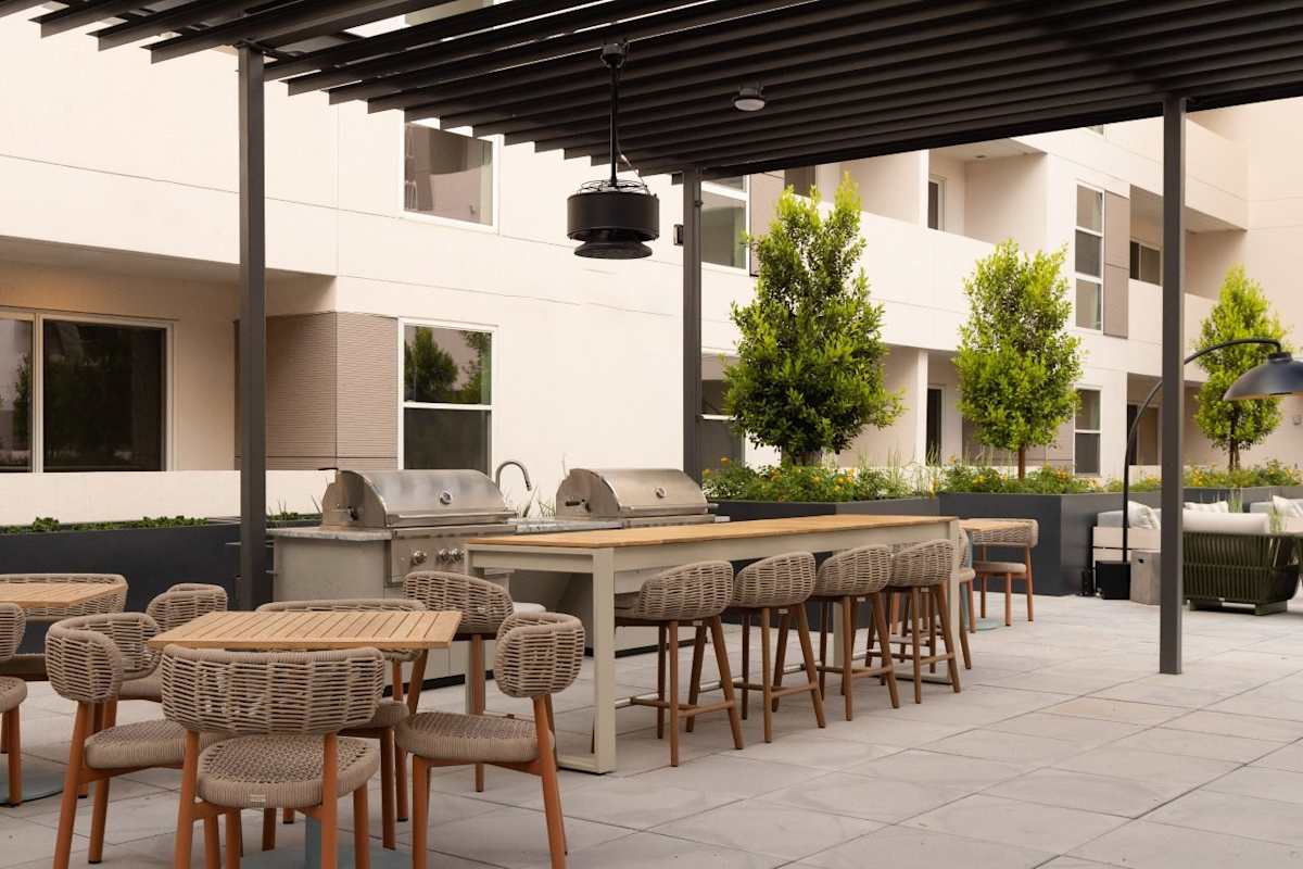 Outdoor grills at Ragsdale.
