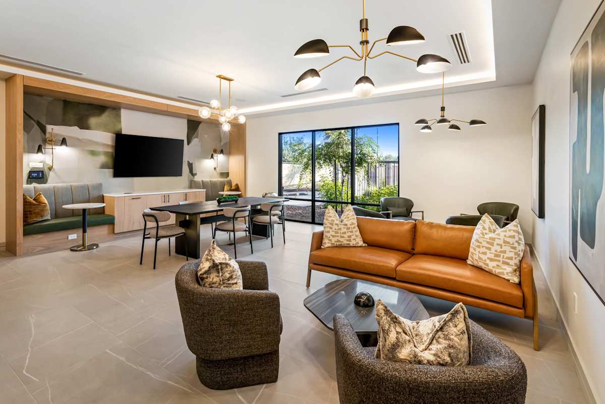 Shared lounge seating at Elysium.