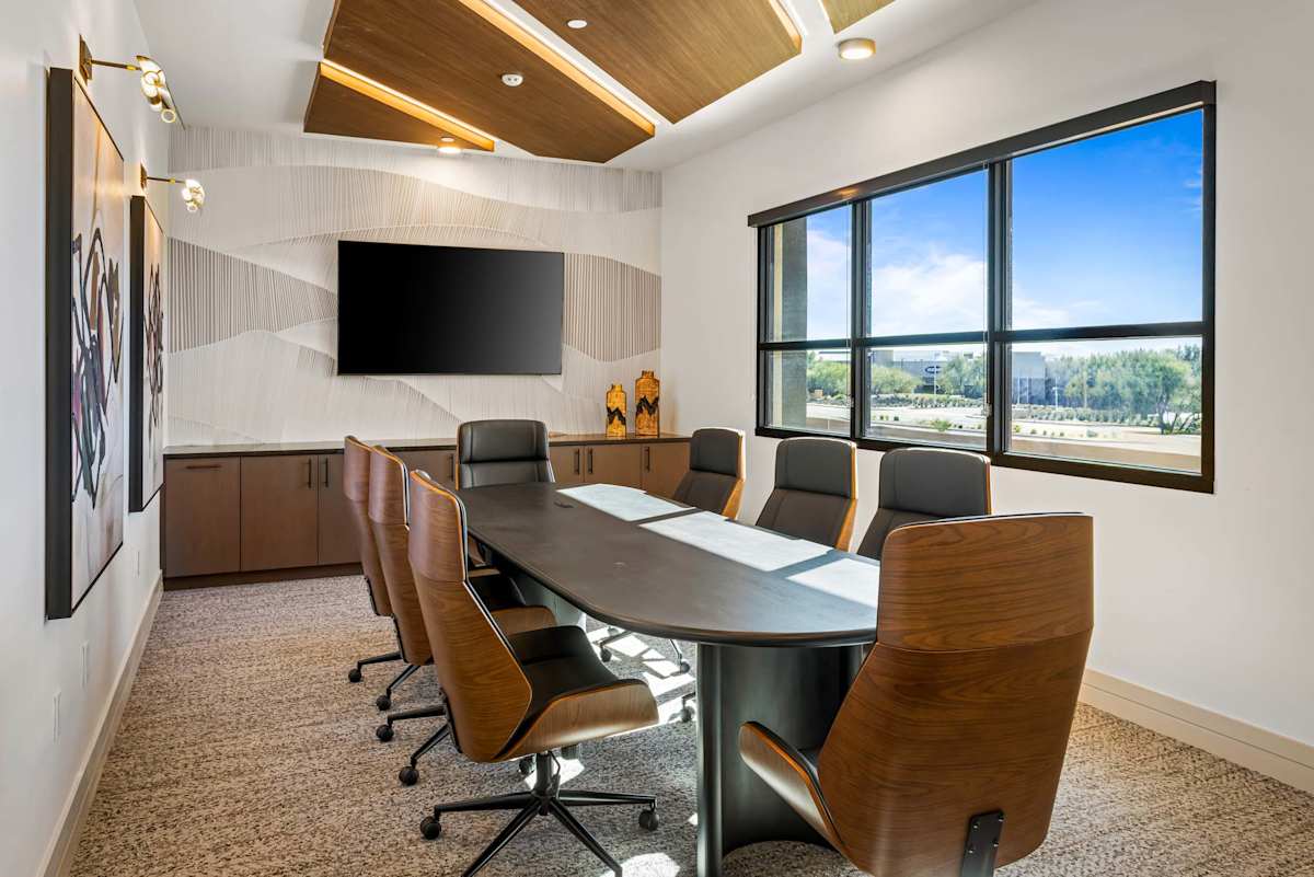 Conference room at Elysium.