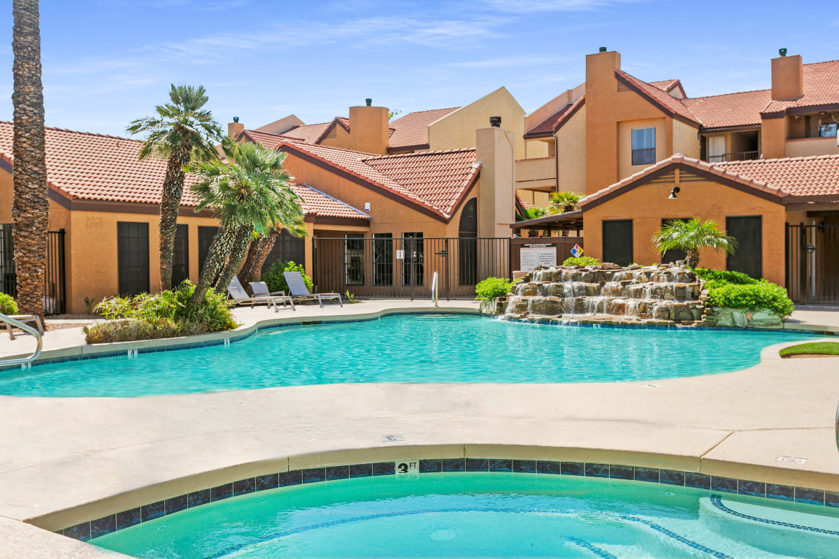 Pool and poolside area at Montelano.