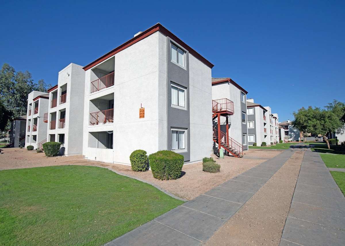 Building exterior at Villa de Cortez.