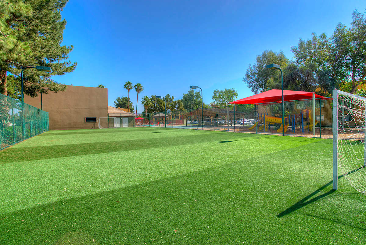 Soccer field at Villa de Cortez.