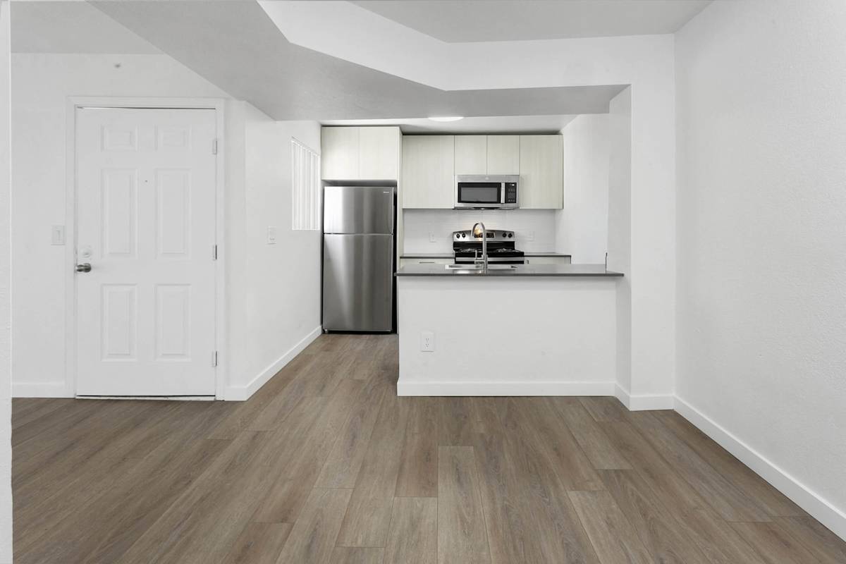 Unfurnished apartment interior — representative home at Villa de Cortez.