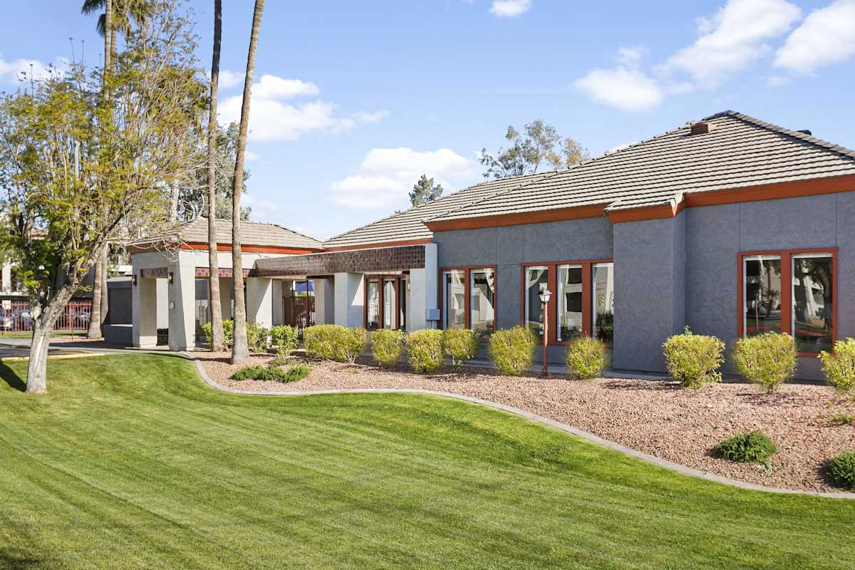 Building exterior at Villa de Cortez.