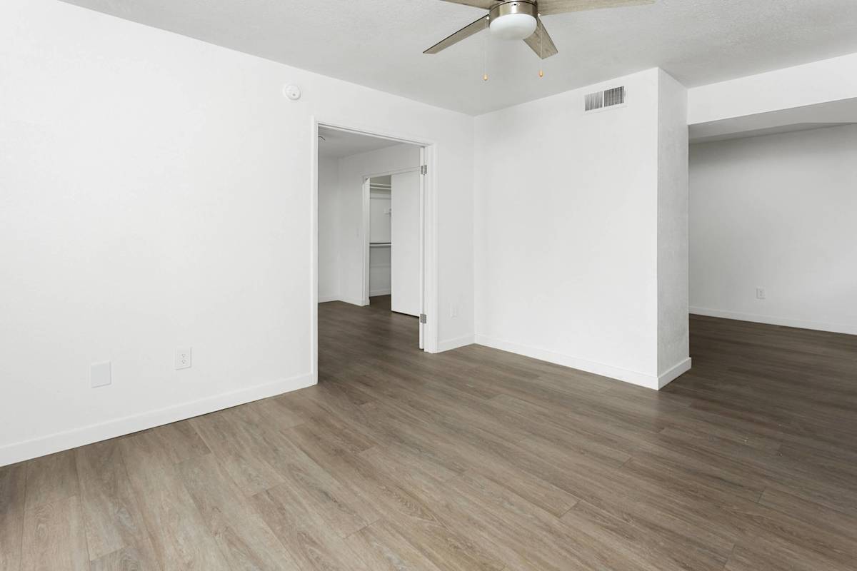 Unfurnished apartment interior — representative home at Villa de Cortez.