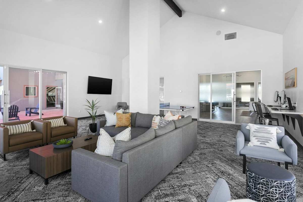Shared interior space at Villa de Cortez.