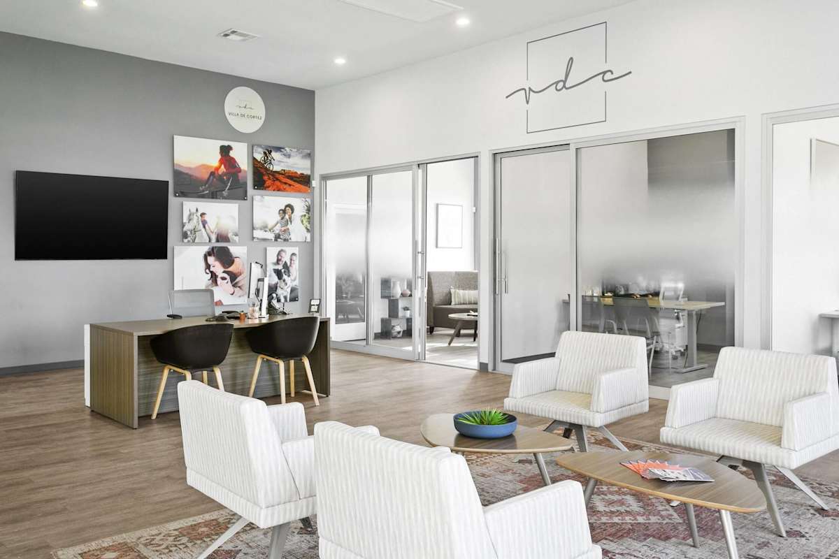 Shared interior space at Villa de Cortez.