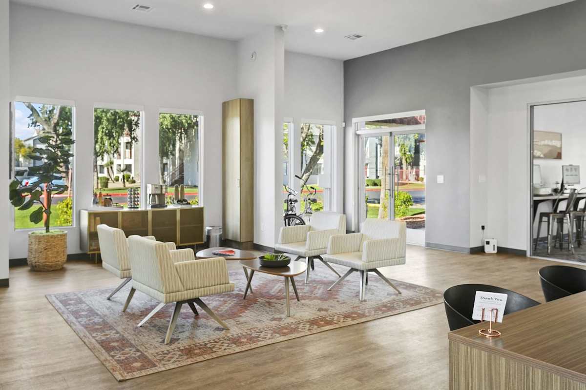Shared interior space at Villa de Cortez.