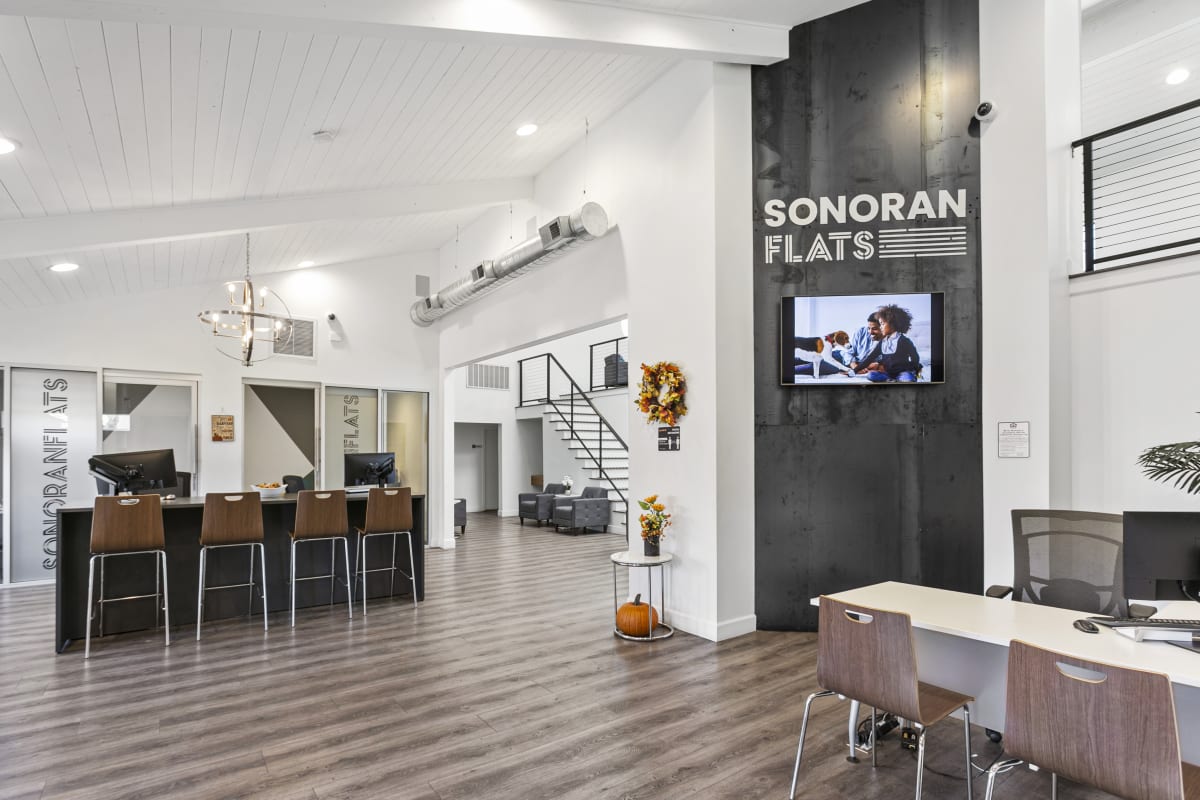 Leasing office at Sonoran Flats.